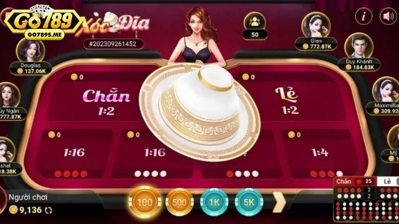 Hướng dẫn tham gia chơi Xóc Đĩa Go789 chi tiết